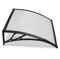 Yaheetech Canopy Outdoor Window Awning Porch Canopy Waterproof Front Door Canopy Awning Rain Shelter 120 x 80 cm, Black