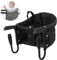 Hook On Chair, Fast Table Chair for Babies and Toddlers, Removable Seat Cushion, Tight Fixing Clip on Table High Chair with Seat Belt/Bag/Removable Seat for Home Travel (Black)