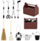 Accessoires Maison de Poupee, Décoration de Jardin Miniature1/12, 14 Pièces Accessoires de Lutin Miniatures, Seau Miniature, Mini Arrosoir, Lampe à Huile, Boîte à Micro-Outils