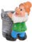 Sosoport interessanter Blumentopf Topf Feenhaus Gartenbedarf Feen-Pflanztopf Elfenstatue im Freien Garten Dekoration Elf Blumentopf Gnom kreativer Blumentopf Gartentopf mit Drainage Harz