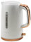 New Honeycomb White Rose Gold Kettle With One Touch Lid Opening, Illuminated On/Off Switch, Washable Lime Scale Filter, 360° Rotation Base and Overheat Protection - MM25.