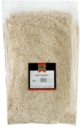 Chef William Oatflakes - 3kg | Speeds up morning service in busy catering environments; optimized for high-volume commercial kitchen food prep.