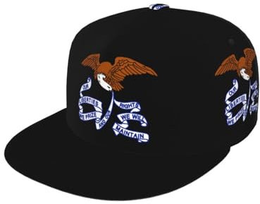 Baseball Cap Flagge des Staates Iowa Baseballkappe 3D Full Print Baseballmütze Lightweight Basecap Für Reisen Golf Running