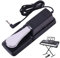 ifundom Sustain Pedal for Keyboards Durable Black Foot Pedal Non Slip Base Compatible with Yamaha Korg More Electronic Keyboards