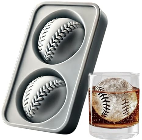 Eiskugel-Form, Silikon, Baseball-Gefrierfach, Gadget, runde Maker, für Whiskey, Cocktails, Tee, Kaffee, Zuhause, Outdoor, Camping, Picknick, Party
