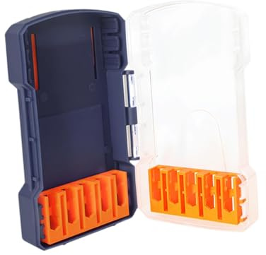 Sharplace Aufbewahrungsbox für Bohrer, Schraubendreher-Bit-Set, Box, wasserdicht, leer, kompakter Organizer, Tragetasche für Kleinteile für LKW, Zuhause, Blau