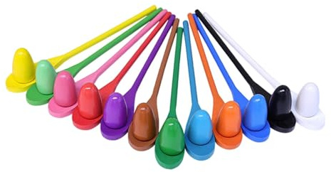 MERIGLARE 12x Egg Spoon Race Wooden Garden Outdoor Field Day Holiday Parties