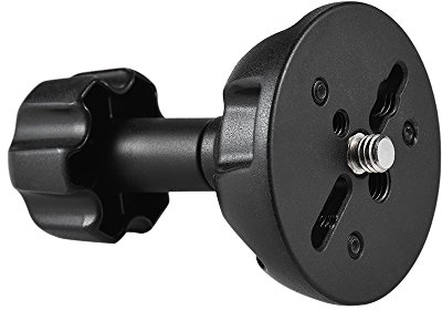 Andoer 75mm Half Ball Flat to Bowl Adapter mit 1/4 & 3/8 Schrauben für Fluid Head Stativ DSLR Rig Kamera