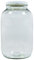 Viva Haushaltswaren XL Einmachglas 3400ml mit Schraubverschluss Weiss, Vorratsglas Glasdose inkl. Beschriftungsetikett