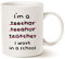 This Christmas Teacher Gifts Funny Coffee Mugs Wrong I'm an Teacher I Work in a School Best Motivational and Inspirational Present White 11 Oz