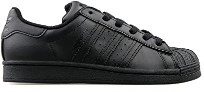 adidas Superstar J, Sneaker Unisex - Bambini e ragazzi, Nucleo Nero Nucleo Nero Nucleo Nero, 39 1/3 EU