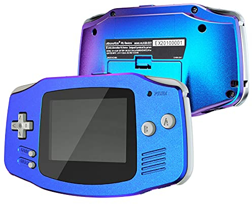 eXtremeRate IPS Ready Upgrade Full Shell & Button für Gameboy Advance Console, DIY-Ersatz Hülle Case&Tool für GBA IPS/Standard-LCD[Konsole&IPS-Screen Nicht enthalten]-Lila Blau