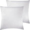 Pure Label 2er Set Mako Satin Kissenbezüge 50x50 cm aus 100% Baumwolle in weiß - Traumhaft weiche Deko Kissen passend zu unseren Bettwäsche Sets
