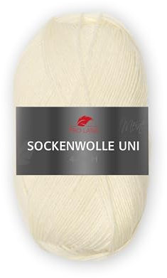 Pro Lana Sockenwolle, 4-fädig, uni, 100 g / 420 m LL, 75 % Schurwolle / 25 % Polyamid Fb. 428 natur
