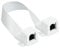 Good Connections RJ45 Ethernet LAN Tür-/Fensterdurchführung, extrem flach - beidseitig RJ45-Buchse - Gesamtlänge inkl. Stecker 51,5 cm, Flexible Länge 44,5 cm - weiß, Länge: 51-54 cm