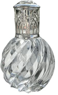 KAZIS® I Katalytische Lampe Twister I Duftlampe I Glas I XXL I 300 ml Inhalt I transparent