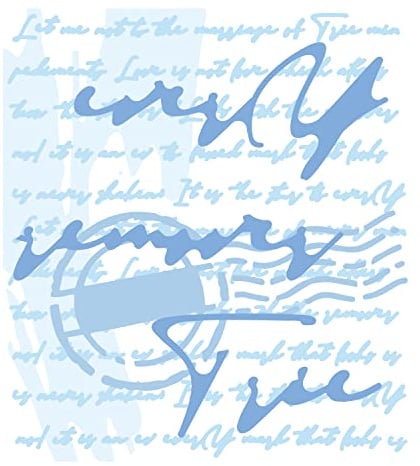 Sizzix Layered Stencils 4PK Scroll Text by Olivia Rose, One Size