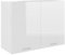WIFESE Hängeschrank 80x31x60 cm 2 Regalböden Küchenschrank Küchenzeile Wandschrank Für Wohnzimmer Küche Schrank Einbauküche Badezimmermöbel Cabinet Hängend Hochglanz Weiß Holzwerkstoff
