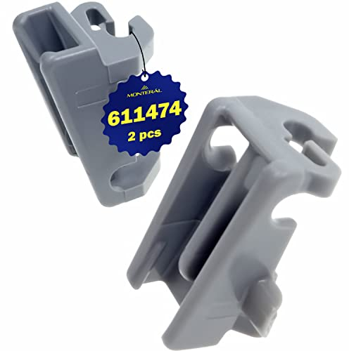 2 Piezas Rodamientos de Fijación 00611474 611474 para Cesta Superior Lavavajillas para Bosch Garantía de 10 Años - Monteral
