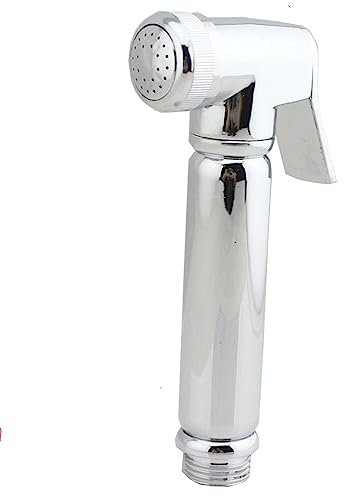 Stainless Steel Handheld Toilet Bidet Sprayer Head Shattaf Water Wash Jet Hand Held Douche Muslim Shower Head Spray Tap for Toilet Cleaning, Pet Bath, Personal Hygiene Kitchen Bathroom Accessories