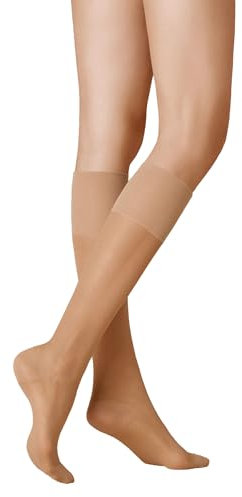 KUNERT Damen Kniestrümpfe Super Control 40 leichte Stützwirkung Klasse I 40 DEN tan 1003 35-38