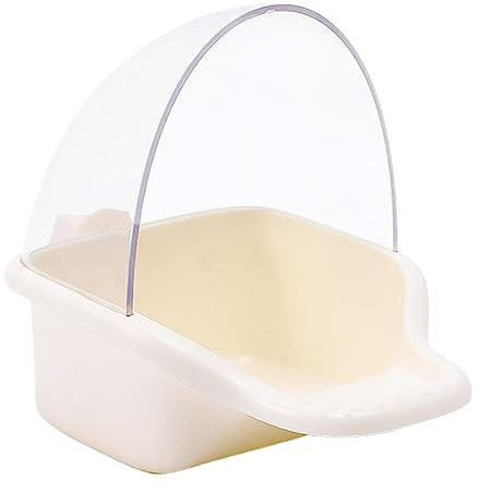 Fulenyi Baignoire à Oiseaux - Cage à Oiseaux - Boîte Transparente - pour Petits Oiseaux, canaris, perruches, perroquets