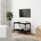 SKM Meuble TV noir 60 x 33 x 41 cm Matériau du bois et acier Poids : 6,9 kg 819317