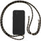 Vauki Handykette Hülle für Samsung Galaxy A51 mit Band, HandyHülle mit Kordel, Weich Silikon TPU Stoßfest Bumper mit Kette zum Umhängen für Samsung A51, Lanyard-Schwarz