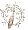 Goodwill Weihnachtskugel – Pfau im Kranz, Creme-Champagner, 18 cm
