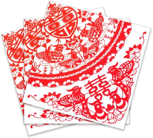 Zelten Bunte Papier Party Servietten, 20 Count Shabby Chic für Hochzeit, Innen, Tea Party, Decoupage, Hongshuangx, Chinese Wedding
