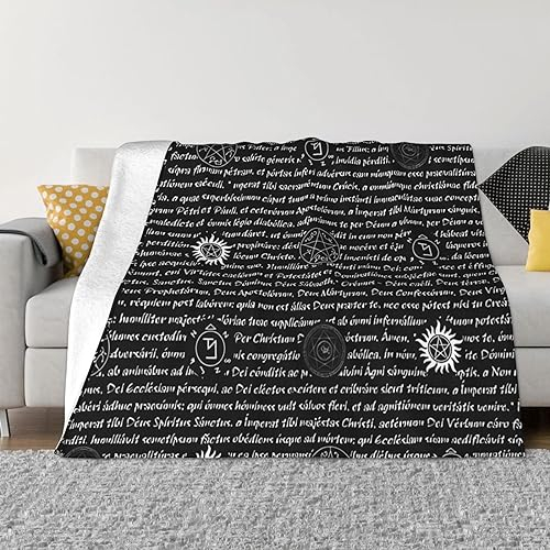DEHIWI Supernatural Inspiration Flanell-Fleecedecke, 203,4 x 152,4 cm, ultraweich, warm, gemütlich, Überwurf, Decke, Ganzjahresdecken für Bett, Sofa, Wohnzimmer, Outdoor