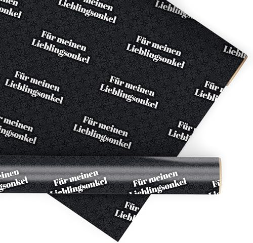 wandmotiv24 Geschenkpapier personalisiert, 100 x 70cm, 0.7 qm, Text anpassen, Ornamente, Fotogeschenk, Geschenk für Freunde und Familie M0029