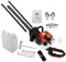 CUSROS 26cc 7500RPM Petrol Hedge Trimmer with 180° Rotating Main Handle, 2-stroke Hedge Cutter with 24 Dual Action Blades, Gas Bush Trimmer Shrub Cutter with Back Strap, Glasses & Gloves (Red)