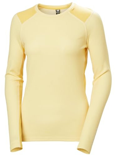 Helly Hansen Damen W Lifa Merino Midweight Crew, Gelb Creme, M