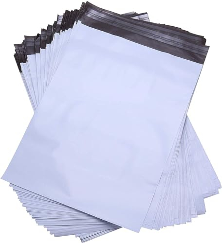 100 Stück Versandbeutel (6x9in/15,2x22,8cm) Versandtaschen Blickdicht Plasti, mit Selbstklebeverschluss,Versandtüten für Kleidung, Versandtaschen Warensendung, Verpackungsmaterial Tüten