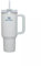Stanley Vaso de acero inoxidable H2.0 Flowstate Quencher de 40 onzas - Hearth & Hand™ con lámina plateada de magnolia