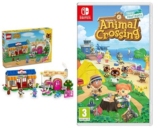 LEGO Animal Crossing Boutique Nook et Maison de Rosie & Nintendo Animal Crossing : New Horizons pour Nintendo Switch
