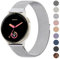 Oumida Armband für Garmin Vivoactive 3/ Vivoactive 5, 20mm Quick Ersatz Armbänder, Metall Magnet Uhrenarmband für Garmin Vivomove 3/ HR/Style/Luxe, Forerunner 55/245/ 645, Approach S40/ S42/ S12