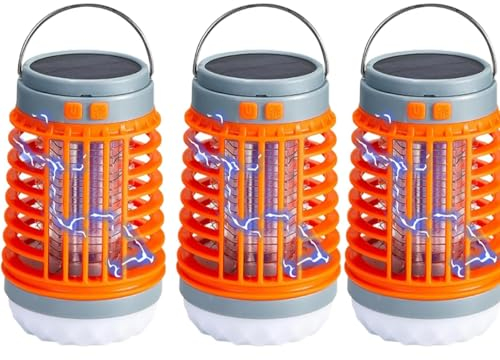 Mozz Guard, 2024 Neue Mozz Guard Mosquito Zapper, wasserdichte Mückenlampe für den Außenbereich, Tragbare 3-in-1-Akku-Mückenlampe, Geeignet für Hausgarten, Camping, Picknick (3PCS)