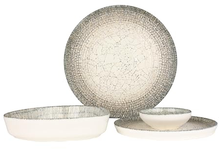 Rinart Dinnerware Set - Olmeca - 24 Pieces - 6 Persons - Porcelain