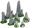 INOOMP Arnold Spur N Gleise Deko-Miniaturberge - Set Aus 8 Harz Bergskulpturen Für Miniaturgärten Puppenhaus Zubehör Zen Gartendekoration Sandtisch Ornamente Blumentopfdeko Und