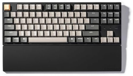 Keychron Silikon Handballenauflage Schwarz, Ergonomische Handballenauflage für mechanische Tastatur K8 / K8 Pro / C1 / C1 Pro