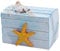 WOGXN Maritime Holzkiste, Maritime Holzkiste - Dekorative Box | -Seestern-Schmuckaufbewahrungs-Organizer, nautisches Schmuckstück mit Rettungsring-Dekorationen für Akzente auf dem Tisch zu Hause
