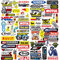 3 Bilder Motorrad Aufklebe Sponsoren Motocross Motorsport Racing Motorbike Aufkleber Stickers Fahrrad Helm Aufkleber Vinylaufkleber Sticker Geeignet für Motorräder, Skateboard, Auto, Helme(A)