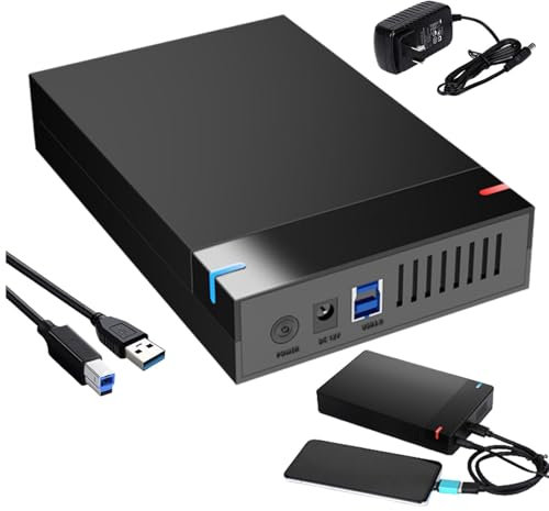 Caja De Disco Duro,Adaptador De Disco Duro,Gabinete Externo Compacto | Caja De Disco Duro De Alta Capacidad Transferencia Rápida De Datos para Computadoras De Escritorio Y Portátiles