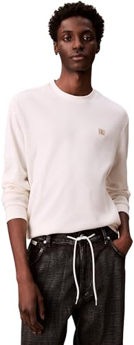 Calvin Klein LV040EM217 LS Waffle Badge CREWNK T
