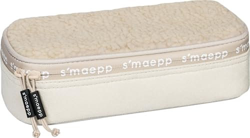 BRUNNEN Schlampermäppchen s'maepp XL „Plüsch“ | 1 Klappe(n), beige