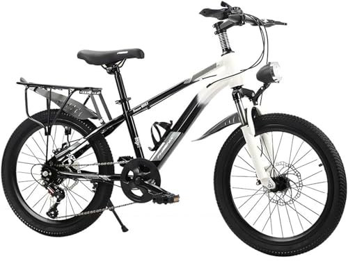 Kinder Mountainbike 22 Zoll 6-Gang Stoßdämpfung Integriertes Rad Doppelscheibenbremse Doppelte Stoßdämpfung C,18 inches