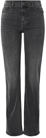 PIECES Damen Pckelly Mw Straight Jeans New Mb Noos Bc Female Straight Fit Jeans Pckelly