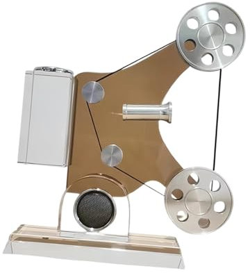 FLCPJGV Cinema Movie Projector Sculpture Collectible Figurine Tabletop Decoration for Office Table, Brown
